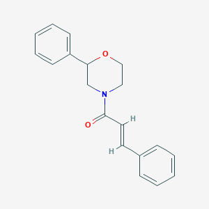 molecular formula C19H19NO2 B2373676 (E)-3-phenyl-1-(2-phenylmorpholino)prop-2-en-1-one CAS No. 1211974-04-7