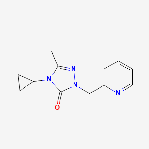 4-cyclopropyl-3-methyl-1-[(pyridin-2-yl)methyl]-4,5-dihydro-1H-1,2,4-triazol-5-one