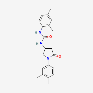 1-(2,4-Dimethylphenyl)-3-[1-(3,4-dimethylphenyl)-5-oxopyrrolidin-3-yl]urea