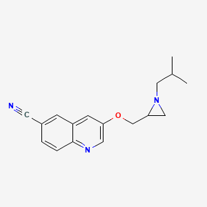 3-[[1-(2-Methylpropyl)aziridin-2-yl]methoxy]quinoline-6-carbonitrile