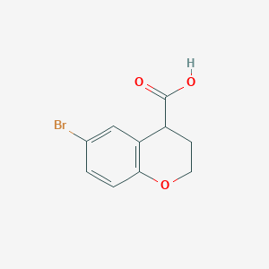 6-bromo-3,4-dihydro-2H-1-benzopyran-4-carboxylic acid
