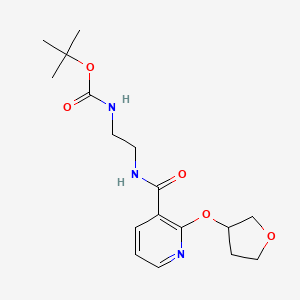 Tert-butyl (2-(2-((tetrahydrofuran-3-yl)oxy)nicotinamido)ethyl)carbamate