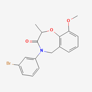 4-(3-bromophenyl)-9-methoxy-2-methyl-4,5-dihydro-1,4-benzoxazepin-3(2H)-one