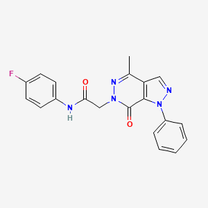 N-(4-fluorophenyl)-2-(4-methyl-7-oxo-1-phenyl-1H-pyrazolo[3,4-d]pyridazin-6(7H)-yl)acetamide
