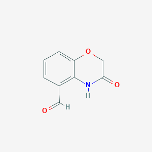molecular formula C9H7NO3 B2373750 3-Oxo-4H-1,4-benzoxazine-5-carbaldehyde CAS No. 1510218-65-1