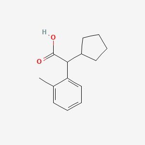 molecular formula C14H18O2 B2373759 2-Cyclopentyl-2-(o-tolyl)acetic acid CAS No. 36450-60-9