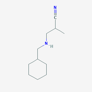 molecular formula C11H20N2 B2373764 3-(Cyclohexylmethylamino)-2-methylpropanenitrile CAS No. 1096874-36-0