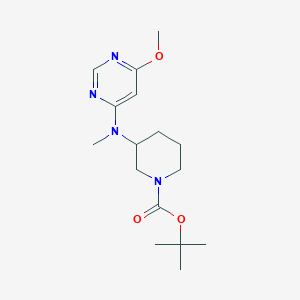 molecular formula C16H26N4O3 B2373797 tert-Butyl 3-((6-methoxypyrimidin-4-yl)(methyl)amino)piperidine-1-carboxylate CAS No. 1404192-12-6