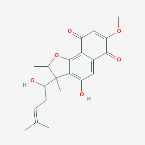 molecular formula C25H25NO3 B237386 Furaquinocin D CAS No. 134984-99-9