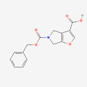 B2373889 5-Phenylmethoxycarbonyl-4,6-dihydrofuro[2,3-c]pyrrole-3-carboxylic acid CAS No. 2287318-55-0