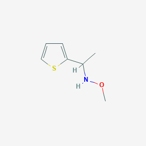 molecular formula C7H11NOS B2373977 Methoxy[1-(thiophen-2-yl)ethyl]amine CAS No. 1546831-25-7