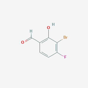 3-Bromo-4-fluoro-2-hydroxybenzaldehyde