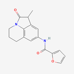 N-(1-methyl-2-oxo-2,4,5,6-tetrahydro-1H-pyrrolo[3,2,1-ij]quinolin-8-yl)furan-2-carboxamide