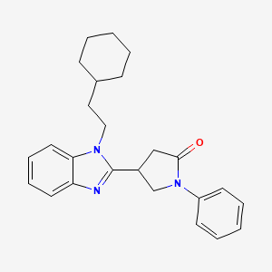4-[1-(2-Cyclohexylethyl)benzimidazol-2-yl]-1-phenylpyrrolidin-2-one