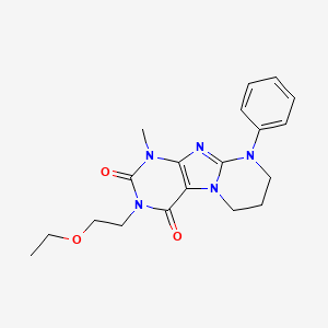 3-(2-ethoxyethyl)-1-methyl-9-phenyl-7,8-dihydro-6H-purino[7,8-a]pyrimidine-2,4-dione
