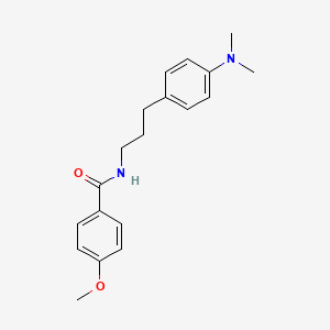 molecular formula C19H24N2O2 B2374084 N-(3-(4-(dimethylamino)phenyl)propyl)-4-methoxybenzamide CAS No. 952995-62-9