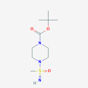 molecular formula C10H21N3O3S B2374086 tert-Butyl 4-(S-methylsulfonimidoyl)piperazine-1-carboxylate CAS No. 2225146-49-4
