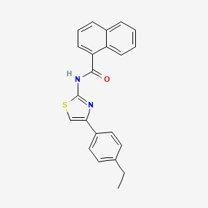 molecular formula C22H18N2OS B2374093 N-(4-(4-ethylphenyl)thiazol-2-yl)-1-naphthamide CAS No. 321555-52-6