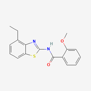 molecular formula C17H16N2O2S B2374113 N-(4-ethyl-1,3-benzothiazol-2-yl)-2-methoxybenzamide CAS No. 892849-06-8
