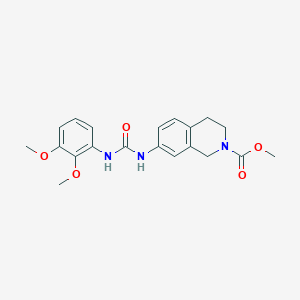 molecular formula C20H23N3O5 B2374116 methyl 7-(3-(2,3-dimethoxyphenyl)ureido)-3,4-dihydroisoquinoline-2(1H)-carboxylate CAS No. 1448132-19-1
