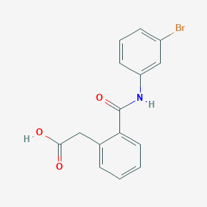 2-{2-[(3-Bromophenyl)carbamoyl]phenyl}acetic acid