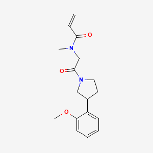 N-[2-[3-(2-Methoxyphenyl)pyrrolidin-1-yl]-2-oxoethyl]-N-methylprop-2-enamide