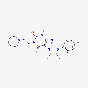 6-(2,4-Dimethylphenyl)-4,7,8-trimethyl-2-(2-piperidin-1-ylethyl)purino[7,8-a]imidazole-1,3-dione