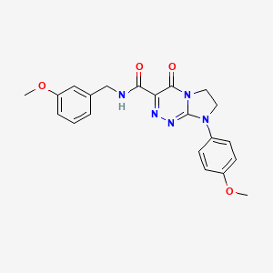 N-(3-methoxybenzyl)-8-(4-methoxyphenyl)-4-oxo-4,6,7,8-tetrahydroimidazo[2,1-c][1,2,4]triazine-3-carboxamide