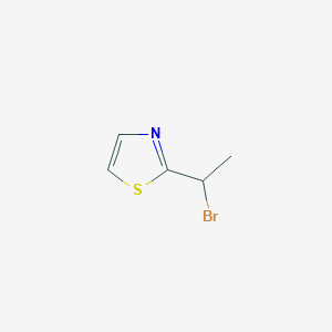 molecular formula C5H6BrNS B2374179 2-(1-Bromo-ethyl)-thiazole CAS No. 1353959-24-6