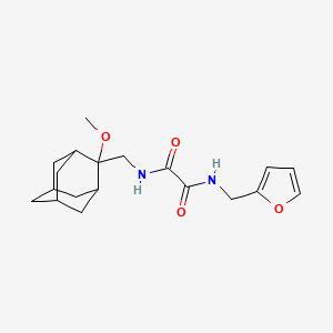 molecular formula C19H26N2O4 B2374187 N1-(furan-2-ylmethyl)-N2-(((1R,3S,5r,7r)-2-methoxyadamantan-2-yl)methyl)oxalamide CAS No. 1705237-89-3