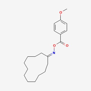 molecular formula C20H29NO3 B2374195 cyclododecylideneamino 4-methoxybenzoate CAS No. 329079-02-9