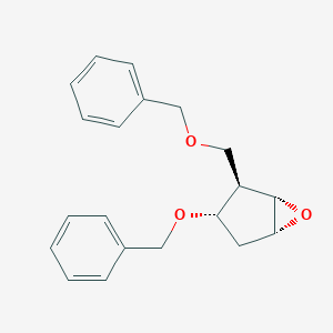 molecular formula C20H22O3 B023742 (1S,2R,3S,5R)-3-(Benzyloxy)-2-((benzyloxy)methyl)-6-oxabicyclo[3.1.0]hexane CAS No. 110567-22-1