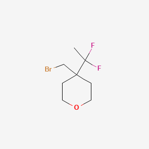 4-(Bromomethyl)-4-(1,1-difluoroethyl)oxane