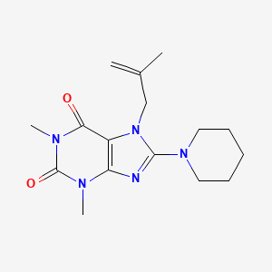 1,3-Dimethyl-7-(2-methyl-allyl)-8-piperidin-1-yl-3,7-dihydro-purine-2,6-dione