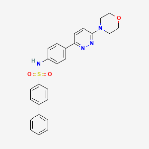 N-(4-(6-morpholinopyridazin-3-yl)phenyl)-[1,1'-biphenyl]-4-sulfonamide