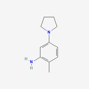 molecular formula C11H16N2 B2374312 2-Methyl-5-(pyrrolidin-1-yl)aniline CAS No. 69131-64-2