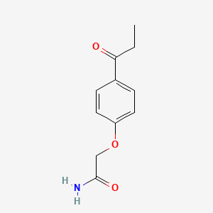 molecular formula C11H13NO3 B2374321 2-(4-Propionylphenoxy)acetamide CAS No. 445232-54-2