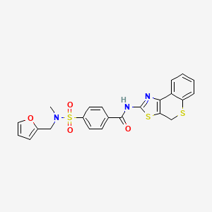 molecular formula C23H19N3O4S3 B2374429 4-(N-(furan-2-ylmethyl)-N-methylsulfamoyl)-N-(4H-thiochromeno[4,3-d]thiazol-2-yl)benzamide CAS No. 941914-96-1