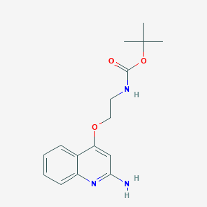 molecular formula C16H21N3O3 B2374440 tert-Butyl (2-((2-aminoquinolin-4-yl)oxy)ethyl)carbamate CAS No. 1085412-36-7