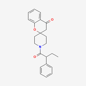molecular formula C23H25NO3 B2374444 1'-(2-Phenylbutanoyl)spiro[chroman-2,4'-piperidin]-4-one CAS No. 887467-67-6