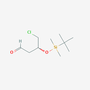 molecular formula C10H21ClO2Si B2374447 (R)-3-(tert-butyldimethylsilyloxy)-4-chlorobutanal CAS No. 119136-98-0