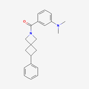 molecular formula C21H24N2O B2374476 N,N-dimethyl-3-{6-phenyl-2-azaspiro[3.3]heptane-2-carbonyl}aniline CAS No. 2380063-49-8