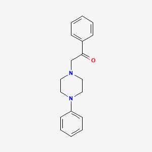 molecular formula C18H20N2O B2374488 1-Phenyl-2-(4-phenylpiperazino)-1-ethanone CAS No. 97888-63-6