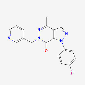 1-(4-fluorophenyl)-4-methyl-6-(pyridin-3-ylmethyl)-1H-pyrazolo[3,4-d]pyridazin-7(6H)-one