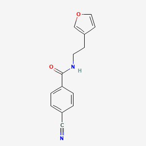 4-cyano-N-(2-(furan-3-yl)ethyl)benzamide