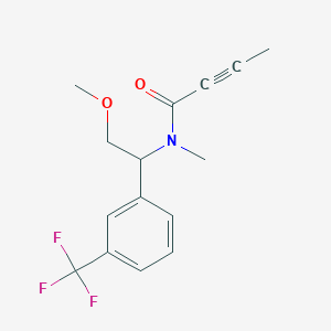 N-[2-Methoxy-1-[3-(trifluoromethyl)phenyl]ethyl]-N-methylbut-2-ynamide
