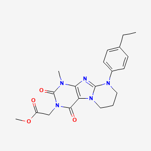 methyl 2-[9-(4-ethylphenyl)-1-methyl-2,4-dioxo-7,8-dihydro-6H-purino[7,8-a]pyrimidin-3-yl]acetate
