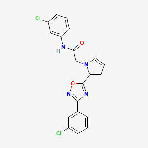 N-(3-chlorophenyl)-2-(2-(3-(3-chlorophenyl)-1,2,4-oxadiazol-5-yl)-1H-pyrrol-1-yl)acetamide