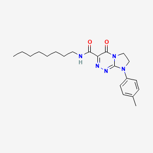 molecular formula C21H29N5O2 B2374541 N-octyl-4-oxo-8-(p-tolyl)-4,6,7,8-tetrahydroimidazo[2,1-c][1,2,4]triazine-3-carboxamide CAS No. 946360-81-2
