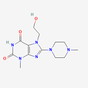 7-(2-hydroxyethyl)-3-methyl-8-(4-methylpiperazin-1-yl)-1H-purine-2,6(3H,7H)-dione